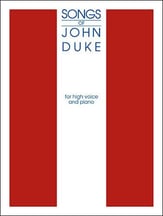 Songs of John Duke High Voice-Vc Vocal Solo & Collections sheet music cover